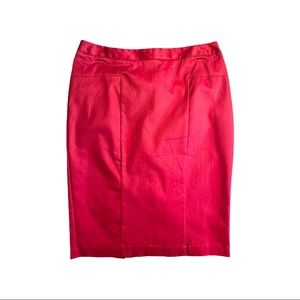 Worthington Red Modern Fit Skirt | Sits Just Below The Waist | Size 8